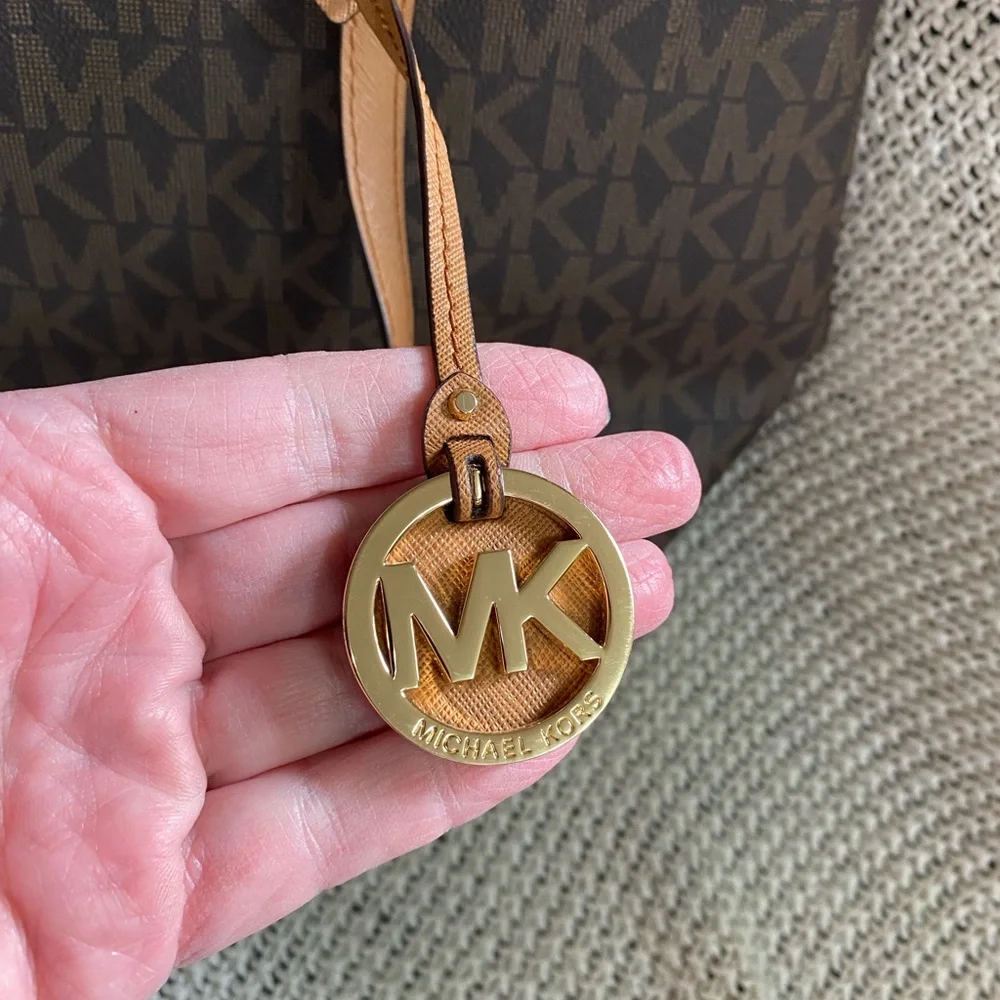 Michael Kors Morgan‎ Signature Medium Brown Tote Bag Handbag